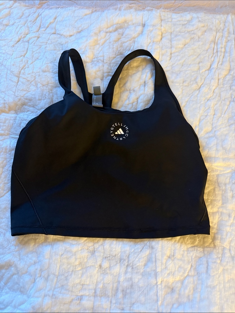 Adidas by Stella McCartney Black High-Neck Sports Bra
